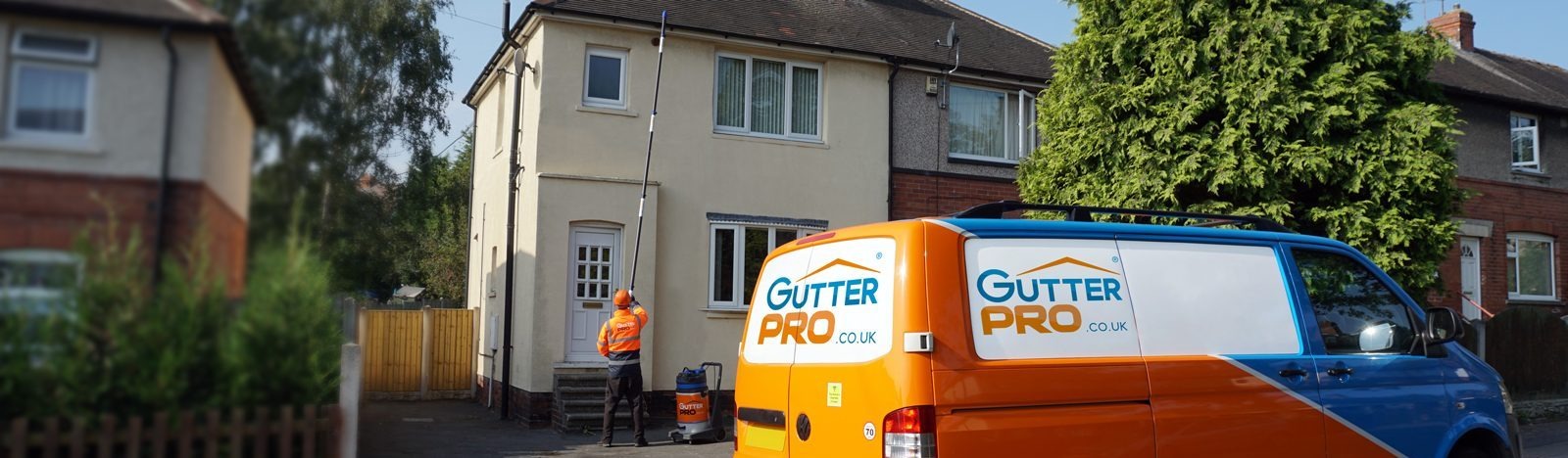 Gutter Pro professional gutter clearing van serving Herts, Beds and the Home Counties